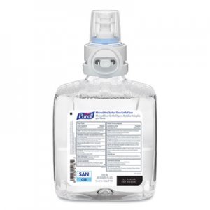PURELL GOJ785102CT Green Certified Advanced Refreshing Foam Hand Sanitizer, For CS8, 1,200 mL, Fragrance-Free, 2/Carton
