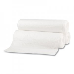 Boardwalk BWK511 Repro Low-Density Can Liners, 30 gal, 0.62 mil, 30 x 36, White, 10 Bags/Roll, 20