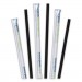 Hoffmaster HFM61612099 Aardvark Paper Straws, 5.75", Black, 3,200/Carton