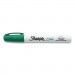 Sharpie SAN2107620 Permanent Paint Marker, Medium Bullet Tip, Green, 12/Pack