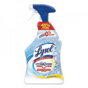 LYSOL Brand RAC89289CT Multi-Purpose Hydrogen Peroxide Cleaner, Citrus Sparkle Zest, 32 oz Trigger Spray Bottle, 9/Carton