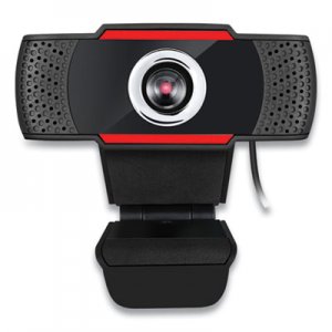 Adesso ADECYBERTRACKH3 CyberTrack H3 720P HD USB Webcam with Microphone, 1280 pixels x 720 pixels, 1.3 Mpixels, Black