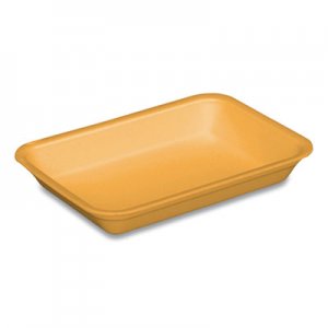 Pactiv PCT51P304D Supermarket Trays, #4D, 8.63 x 6.56 x 1.27, Yellow, 400/Carton