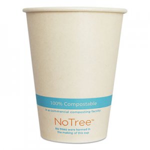 World Centric WORCUSU12C NoTree Paper Cold Cups, 12 oz, Natural, 1,000/Carton