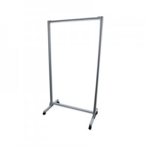 Ghent GHECMD7438A Acrylic Mobile Divider, 38.5" x 23.75" x 74.19", Acrylic; Aluminum, Clear