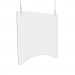 deflecto DEFPBCHPC2436 Hanging Barrier, 23.75" x 35.75", Polycarbonate, Clear, 2/Carton