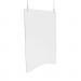 deflecto DEFPBCHA2436 Hanging Barrier, 23.75" x 35.75", Acrylic, Clear, 2/Carton