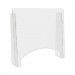 deflecto DEFPBCTA2724P Counter Top Barrier with Pass Thru, 27" x 6" x 23.75", Acrylic, Clear, 2/Carton