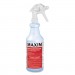 Maxim MLB04100012 Germicidal Cleaner, Lemon Scent, 32 oz Bottle, 12 Bottles and 1 Trigger Sprayer/Carton