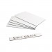 U Brands UBRFM2518 Dry Erase Magnetic Tape Strips, 6" x 0.88", White, 25/Pack