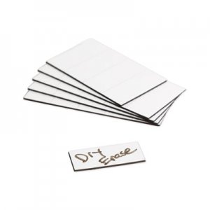 U Brands UBRFM2418 Dry Erase Magnetic Tape Strips, 2" x 0.88", White, 25/Pack