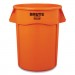 Rubbermaid Commercial RCP2119308 Brute Round Containers, 32 gal, Orange
