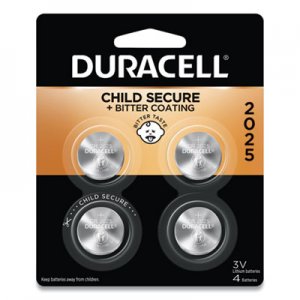 Duracell DURDL2025B4PK Lithium Coin Battery, 2025, 4/Pack