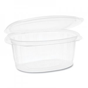 Pactiv PCTYCA910320000 EarthChoice PET Hinged Lid Deli Container, 32 oz, 7.31 x 5.88 x 3.25, Clear, 280