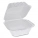 Pactiv PCTYHLW06000000 Foam Hinged Lid Containers, Sandwich, 5.75 x 5.75 x 3.25, White, 504/Carton