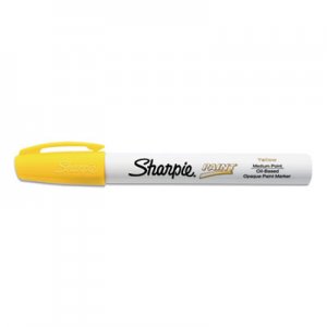 Sharpie SAN2107619 Permanent Paint Marker, Medium Bullet Tip, Yellow, Dozen