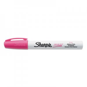 Sharpie SAN2107621 Permanent Paint Marker, Medium Bullet Tip, Pink, Dozen