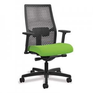 HON HONI2MRL2AC84TK Ignition 2.0 Reactiv Mid-Back Task Chair, Supports up to 300 lbs., Pear Seat, Black Back, Black