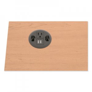 HON HONHGRMTUSB2 USB AC Power Hub Grommet, 3" Diameter, Black