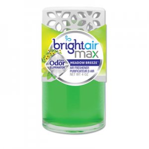 BRIGHT ir BRI900441 Max Scented Oil Air Freshener, Meadow Breeze, 4 oz, 6/Carton