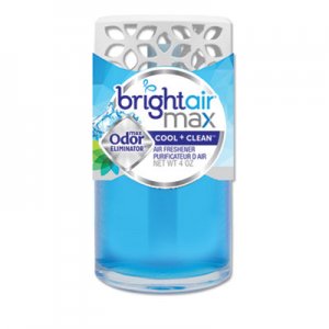 BRIGHT ir BRI900439 Max Scented Oil Air Freshener, Cool and Clean, 4 oz, 6/Carton