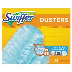 Swiffer PGC99036BX Dusters Refill, Fiber Bristle, Light Blue, 18/Box