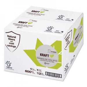 Papernet SOD410097 Heavenly Soft Hardwound Paper Towel, Kraft, 7.8" x 600 ft, Brown, 12 Rolls/Carton