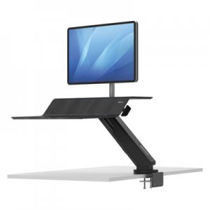 Fellowes FEL8081501 Lotus RT Sit-Stand Workstation, 48" x 30" x 42.2" to 49.2", Black