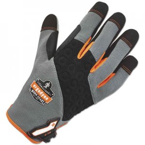 Ergodyne EGO17044 ProFlex 710 Heavy-Duty Utility Gloves, Gray, Large, 1 Pair