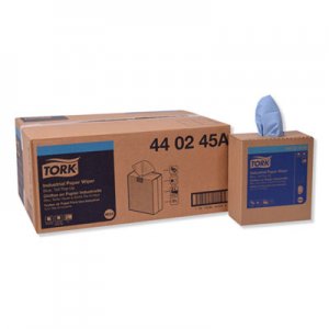 Tork TRK440245A Industrial Paper Wiper, 4-Ply, 8.54 x 16.5, Blue, 90 Towels/Box, 10 Box/Carton