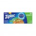 Ziploc SJN315882BX Resealable Sandwich Bags, 1.2 mil, 6.5" x 5.88", Clear, 40/Box