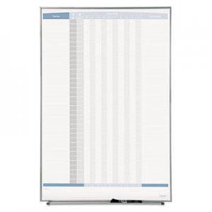 Quartet QRT33705 Vertical Matrix Employee Tracking Board, 34 x 23, Aluminum Frame
