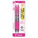 Pilot PIL31331 G2 Premium Pink-Ribbon Retractable Gel Pen, 0.7mm, Black Ink, Smoke Barrel, 2 Pens