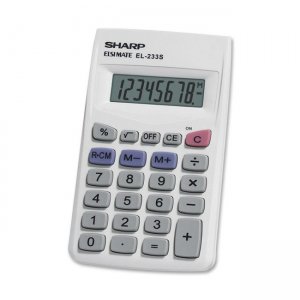 Sharp Electronics EL233SB Pocket Calculator SHREL233SB