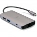 C2G C2G54458 4K USB C Mini Dock with HDMI, USB, Ethernet, SD & Power up to 100W