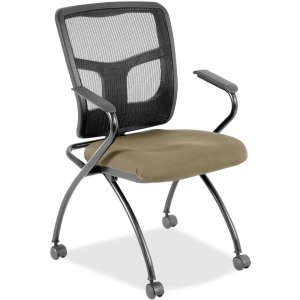 Lorell 8437433 Mesh Back Fabric Seat Nesting Chairs