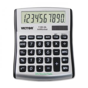 Victor 11003A AntiMicrobial Mini Desktop Calculator VCT11003A