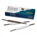 Officemate OIC24451743 Self-Adhesive Folder Fasteners, 1" Capacity, 2.75" Center to Center, Brown, 100/Box