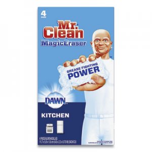 Mr. Clean PGC24428630 Magic Eraser Kitchen Scrubber, 4.6" x 2.3", White, 4 Scrubbers