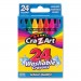Cra-Z-Art CZA1560679 Washable Crayons, Assorted, 24/Pack
