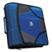 Case it CAE271274 King Size Mighty Zip Tab Binder, 3 Rings, 4" Capacity, 11 x 8.5, Purple