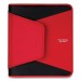 Five Star ACC204079 Tech Zipper Binder, 3 Rings, 1.5" Capacity, 11 x 8.5, Red/Black Accents
