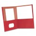 Oxford ESS479457 Earthwise by Oxford 100% Recycled Paper Twin-Pocket Portfolio, 100 Sheet Capacity, Letter, Red, 10/Pack