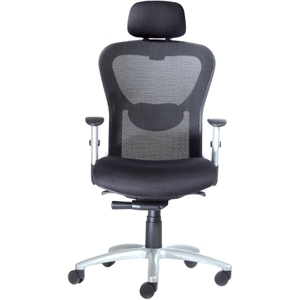 9 to 5 Seating 1580Y2A8B112 Strata High-Back Mesh Chair with Silver Accents