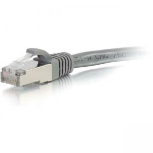 C2G 00650 15ft Cat6a Snagless Shielded (STP) Network Patch Cable - Gray
