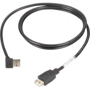 Black Box USBR08-0004 USB 2.0 Cable - Type A Male (Right Angle) to Type A Female, 4-ft. (1