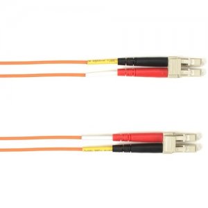 Black Box FOCMR62-010M-LCLC-OR 10-m, LC-LC, 62.5-Micron, Multimode, PVC, Orange Fiber Optic Cable