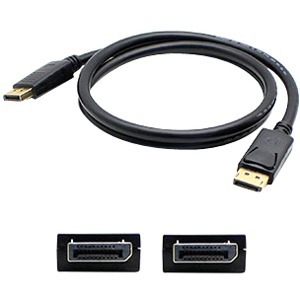 AddOn 0A36537-AO Lenovo 0A36537 Compatible 1.82m (6.00ft) DisplayPort Male to Male Black Cable