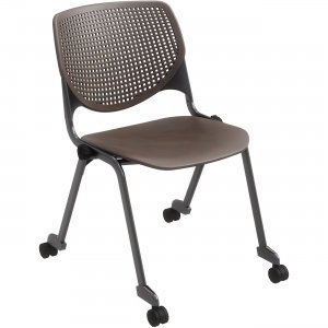 KFI CS2300P18 Poly Caster Stack Chair With Perforated Back