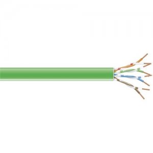 Black Box C6-CMP-SLD-GN Connect Cat6 250 MHz Solid Bulk Cable - UTP, Plenum, Green, 1000-ft